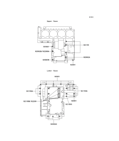 Crankcase Bolt Pattern [99917-1758.C-07]